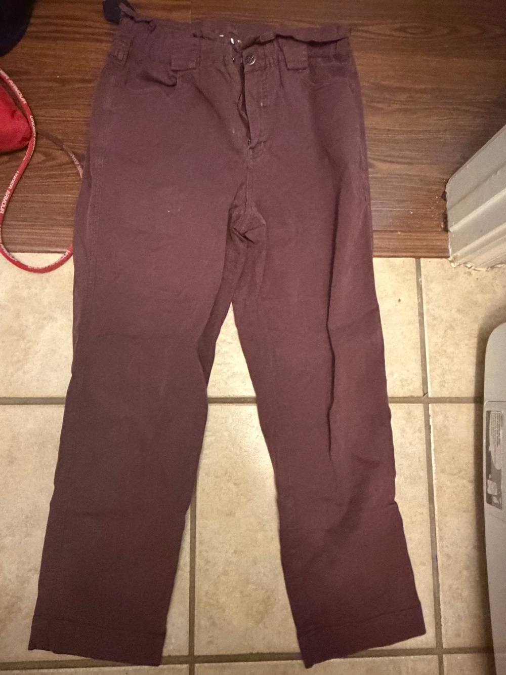 Womens pistola maroon Casual pants